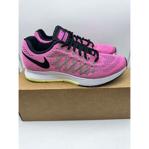 Nike Zoom Pegasus 32 Wide 9 Pink Black Volt Running Shoes 749345-600